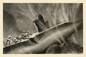 Submarine, Divers, Undewater, Wreckage, WWII